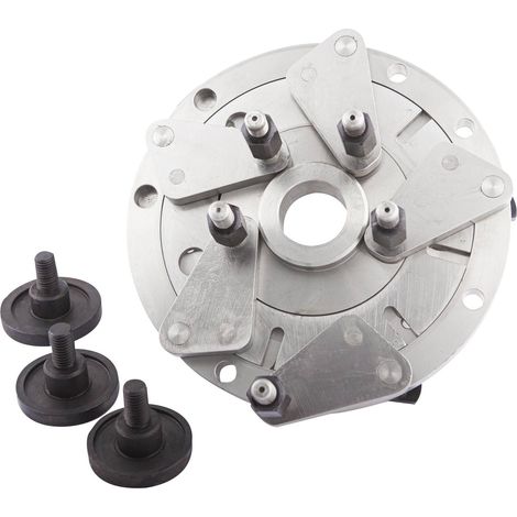 Plateau centrage universel cylindrique pour arbre d'équilibreuse ø40mm - EQ 6400BL - CLAS Equipements (1/3)
