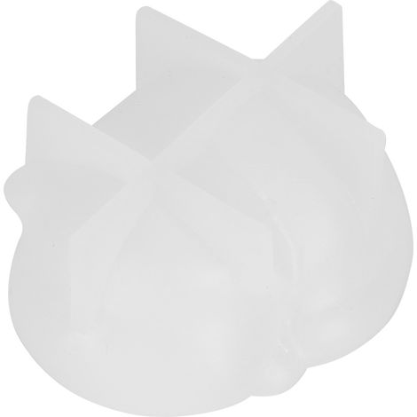 Moule en silicone cristal pour chat, moule en plâtre, ornements, décoration, loisirs créatifs, fabrication à plat