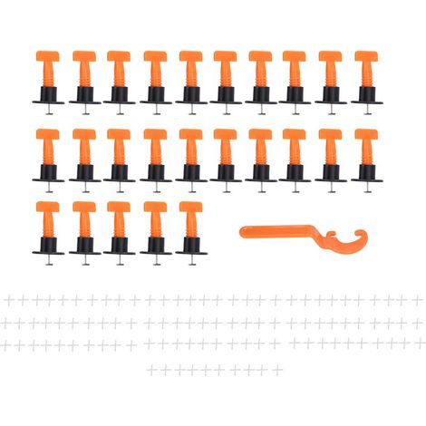 Nivellierplatten-Systemset, Nivellierabstandshalter, Boden- und Wandnivellierer, Positionierungswerkzeugset (1/5)