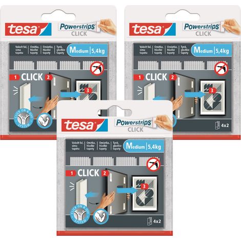 Velcro autoadhesivo TESA con pegamento para pegar fotos, 4 pares M x3