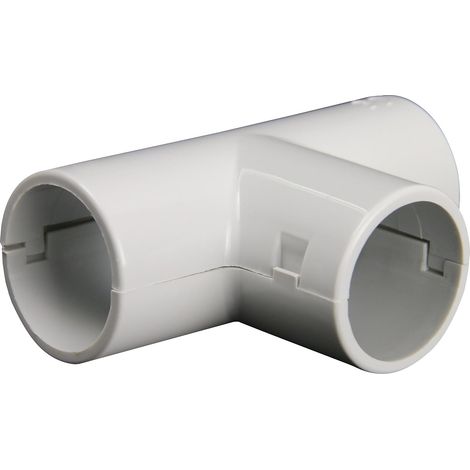 Graue PVC-IRL-T-Stücke – 20er-Pack – 16 mm Durchmesser – Wasserdichte Verbindung – Elektro- und Sanitärinstallationen – Für starre Leitungen (1/2)