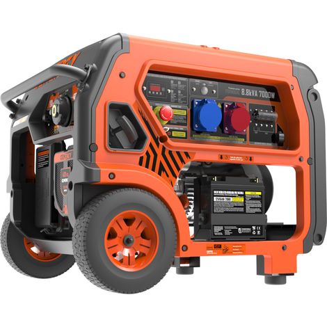 Groupe électrogène 7000W-400V 6500W-230V essence triphasé démarrage électrique modèle Formigal (1/3)