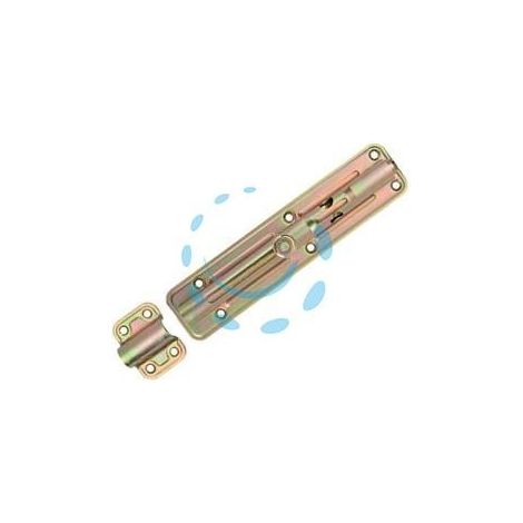 CATENACCIO TRASVERSALE ASTA TONDA CON PORTALUCCHETTO ART.890 - mm.200x40x2,2 spess.