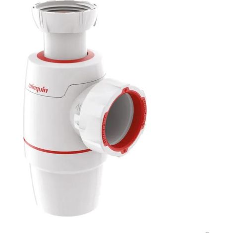 Sifone NEO bianco e rosso diametro 40 mm