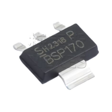 BSP170PH6327, 60V 1,9AP Kanal MOSFET Chip Siebdruck BSP170 SOT-223-4, elektronisches Bauteil, 5 Stück, 5 Stück versendet.