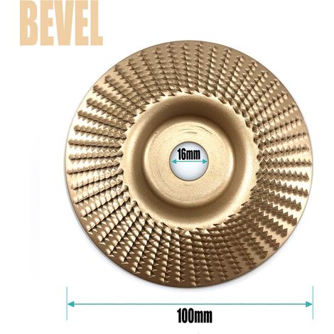 Biseau diamètre intérieur 16 or Disque à meuler pour meuleuse d'angle, disque à meuler plat, disque à meuler biseauté, meule, outil de bricolage pour le travail du bois (1/5)