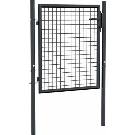 Maison Exclusive - Maschen-Gartentor verzinkter Stahl 100 x 75 cm