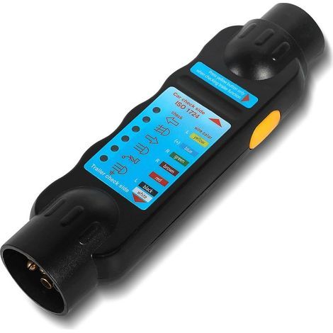 Testeur de remorque, testeur de remorque 7 Broches testeur de Prise de Caravane de remorque connecteur 12 V pour Outils de Diagnostic de Circuit (1/5)