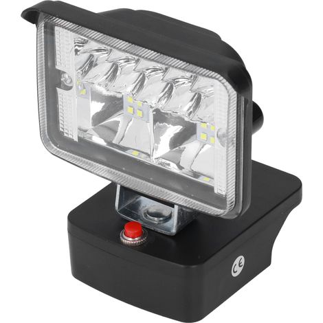Projecteur LED Puissant pour Travail Extérieur, Compatible Batterie HITACHI 18V