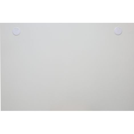 STIER Schreibtischplatte 160x80cm, weiß, melaminbeschichtet, 25mm dick, mit Kabeldurchlässen, tabletop, modernes Design