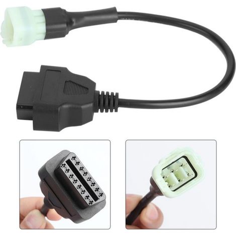 Shipenophy Convertisseur OBD2 Shipenophy Câble adaptateur OBD Câble adaptateur 6 broches à 16 broches Diagnostic et auto outil (1/5)