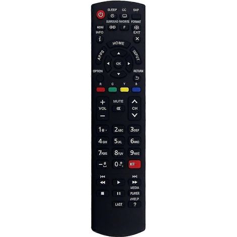 Télécommande N2QAYB000926 compatible avec les téléviseurs LED, LCD, Smart TV HDTV TC-39AS530, TC39AS530U, TC-40AS520 et TC4. Haute qualité. (1/5)