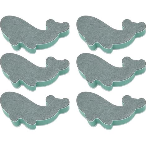 Nettoyeur pour Aquarium - 6 pièces non abrasives lavables et ludiques - Grattoir Brosse pour Bac à Poissons - Entretien Cuisine Salle de Bain Meuble Évier Placard Fenêtre Miroir Coin (1/5)
