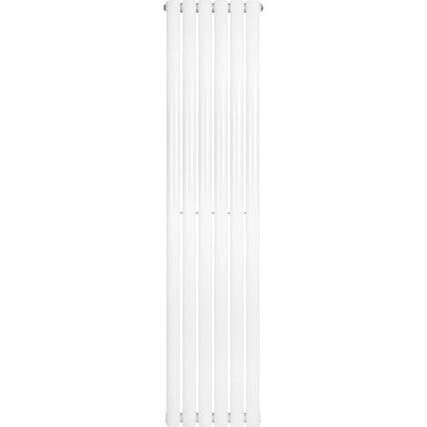 Oval Single Column Radiator - 1600 x 360mm - White