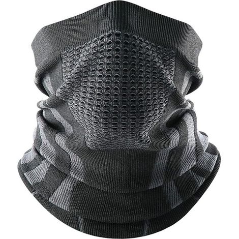 Maschera antivento - scaldacollo invernale - passamontagna - adatta per sci e snowboard - 4022 cm - grigio (1/5)