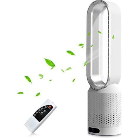 Ventilateur colonne silencieux 58 cm – 10 vitesses – Oscillation 90° – Télécommande – Minuterie 2h pour salon et chambre