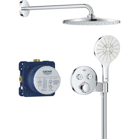 Grohe Precision SmartControl - Conjunto de ducha con termostato empotrado, diámetro 31 cm,3 chorros, cromo 34877000 (1/5)