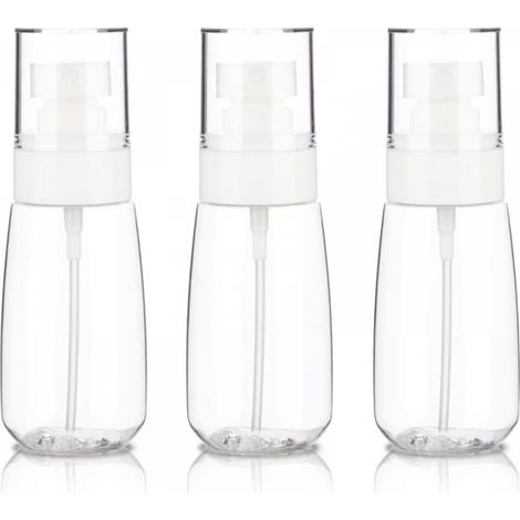 Lot de 3 petits vaporisateurs de voyage 60 ml, vaporisateurs de voyage vides, mini vaporisateurs en plastique à brume fine (1/5)