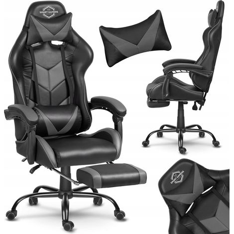 Silla de oficina gaming Sofotel Cerber negra y gris (1/5)