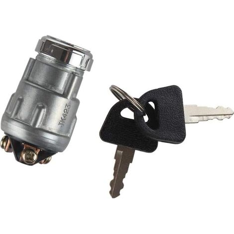 Interruttore di accensione con terminale di connessione a 3 posizioni, 2 chiavi, per auto, moto, trattore agricolo, auto modificata, pit bike, quad, go-kart, UTV, ciclomotore, buggy (1/4)