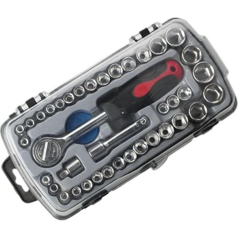 de 40 Douilles Combinées, de Clés à Douille, Outils de Réparation Automobile, Outils de Quincaillerie Domestique, Outils Combinés de Douilles, Installation Facile (1/5)