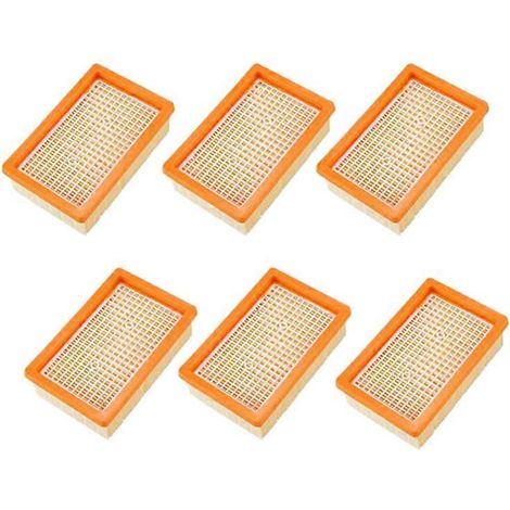 Lot de 6 filtres pour aspirateur MV4, MV5, MV6, WD4, WD5 et WD6, filtre foie-AquaForge (1/5)