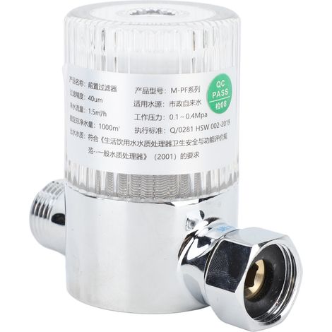 Soavoa Filtre à Eau Acier Inoxydable 316 Anti Rouille Sédiments Algue Maison Durable (1/4)