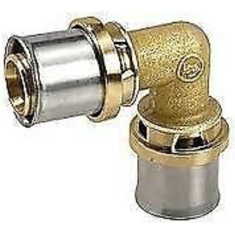 Raccordo curvo 90° a pressare multipinza Giacomini RM122 20 X 2