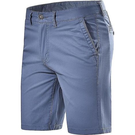 Short chino homme kaki - Taille 32 - Bleu (1/5)