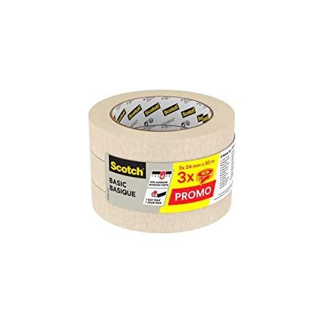 Klebeband 3m Scotch Masking Tape beige 24 mm 50 m