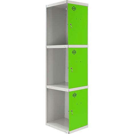 Simonrack Vestiaire modèle industriel gris et vert robuste (1/3)