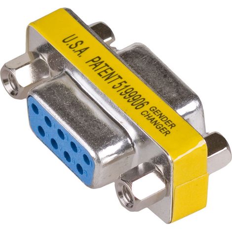 Adaptador 2x D-Sub Akyga AK-AD-16 Convertidor RS-232 de 9 pines hembra - cañón hembra (1/4)