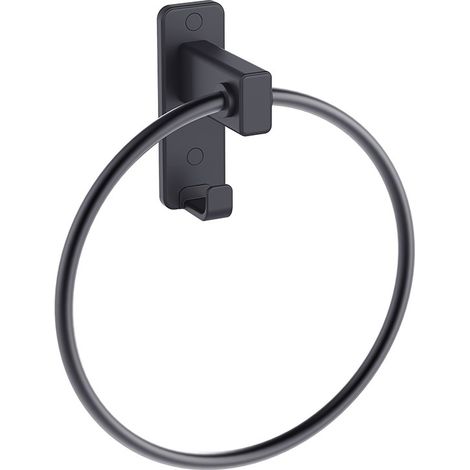 Porta salviette ad anello nero opaco - Serie Blend (1/3)