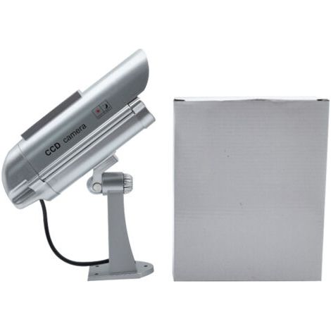 Applicable Caméra de vidéosurveillance factice à énergie solaire avec détecteur de mouvement et lampes clignotantes (15-CDM25C) (1/2)