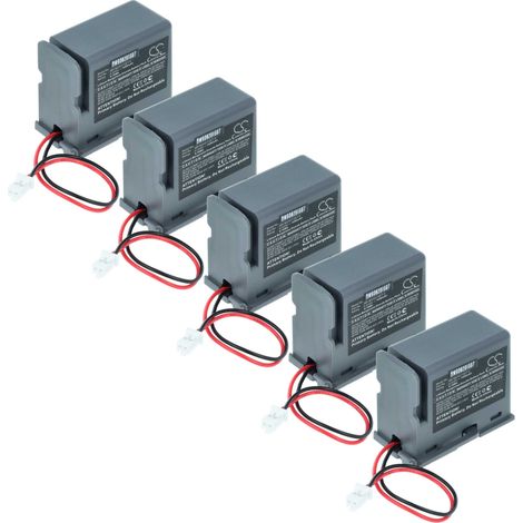 vhbw 5x Battery compatible with Mitsubishi MR-BAT6V1SET-A CNC Router, CNC Controller (1450 mAh, 6 V, Li-MnO2)