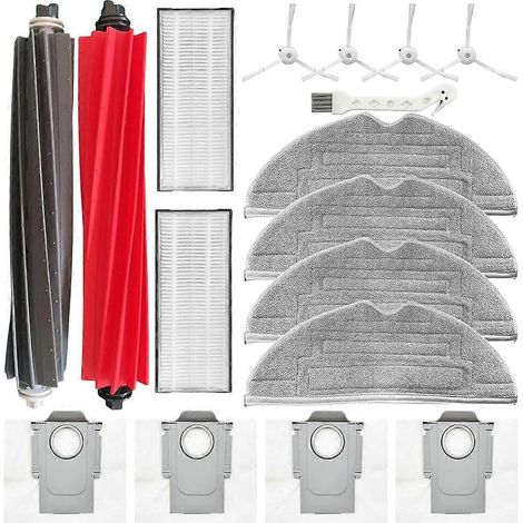Filtre pour aspirateur brosse pour aspirateur Filtre de brosse pour aspirateur filtre de Roborock Q8 Max+ and Q8 Max Aspirateur de remplacement Accessoires Kit Main Side Brosses Filtres Serpillière Pa (1/5)