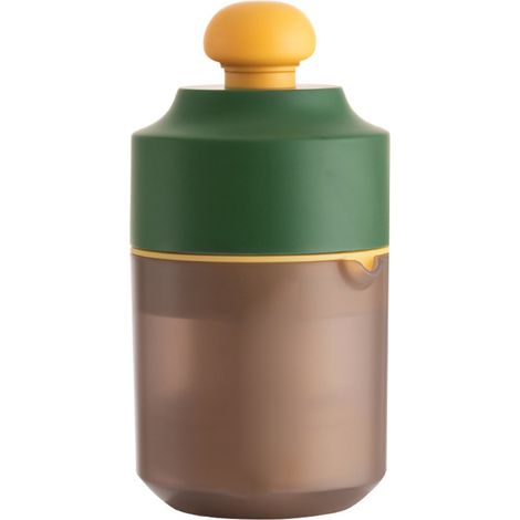 Presse-agrumes manuel compact 8 lames, portable pour maison, bureau, camping et voyage, vert (1/5)