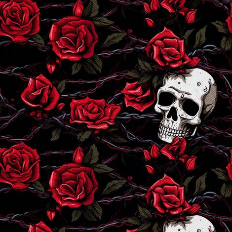 Tela Oxford decorativa para exteriores - Motivo de calavera I DX4004 (1/5)