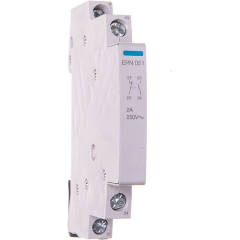 Contacto auxiliar 2A 24-230V CA 1NO+1NC para interruptor de impulsos EPN051