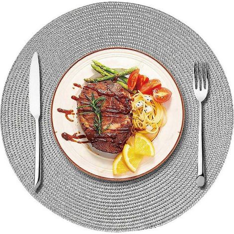 Dessous de verre biodégradables pour assiettes et tasses, style champêtre (1/5)