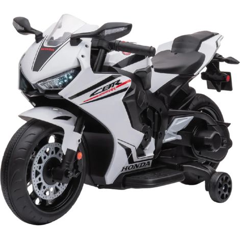 Moto Elettrica per Bambini Honda CBR1000RR 10,2V Bianco con LED (1/5)