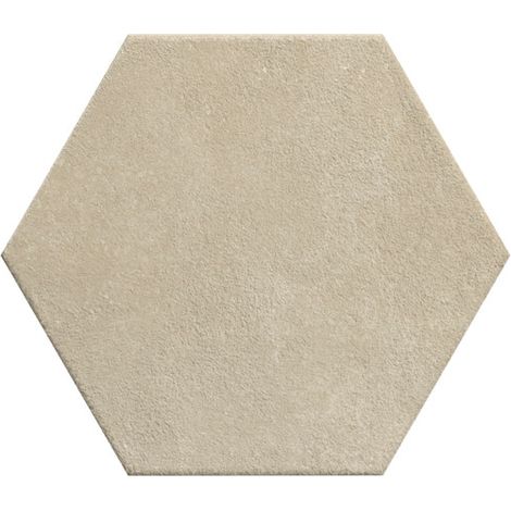 Aelle - Carrelage sol / mur hexagonal effet ciment 25x21,6 cm TERRACRETA Argilla Esagono - Vendu par boîte de 1,18 m² (1/5)