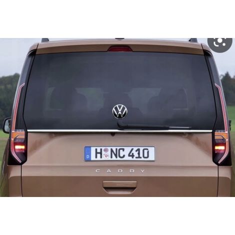 Moldura cromada trasera VW Caddy V 20+  Portón trasero  Lista para instalar (cromada) (1/3)