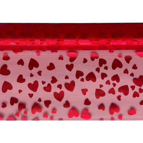 Arpimex AR-Rollo Organza Rossa Cuori 48cm 5 Yards (1/3)