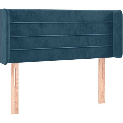 Maison Exclusive - Tête de lit à LED Bleu foncé 103x16x78/88 cm Velours (1/5)