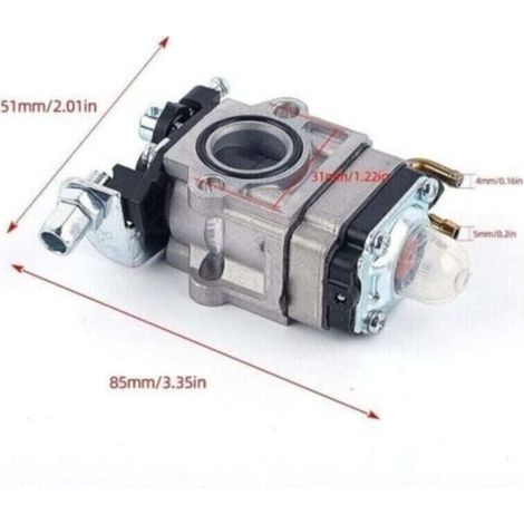Débroussailleuse à carburateur 52cc, 49cc, 43cc, kit carburateur avec joint, bougie et filtre à essence (1/3)