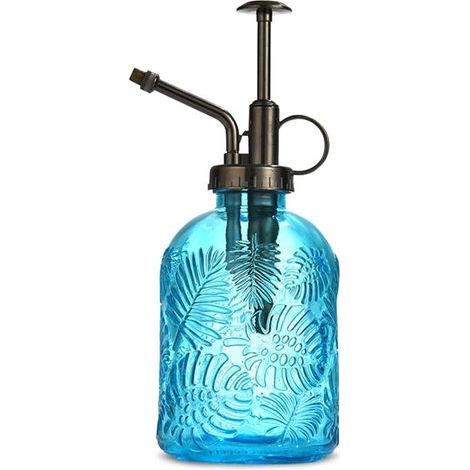 Glas-Sprühflasche zur Pflanzenbewässerung, 360 ml, Retro-Design, mit oberer Pumpengießkanne, Sprühnebel für Gartenpflanzen (1/5)