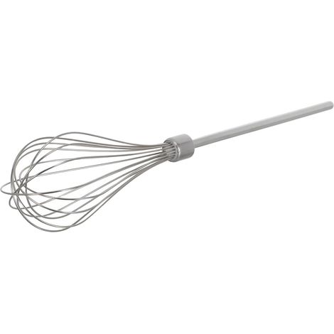 Fouet pour visseuse sans fil en acier inoxydable robuste avec bâton mélangeur allongé pour cuisines professionnelles et préparation de la pâte réutilisable (1/5)