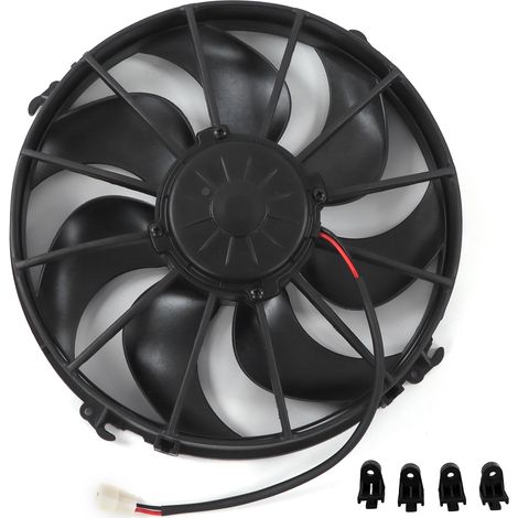 Ventilateur De Refroidissement Climatiseur 24 V Dissipation Thermique Améliorée Conception Mince Haute Efficacité Moteur Réversible 7 Pales Matériau Plastique + Métal. (1/5)