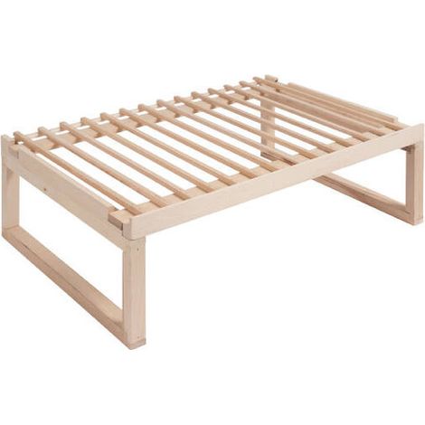 Clayette de présentation CLAVIP08 de type fixe bois naturel (hêtre), compatible gammes VIP - La Sommelière (1/4)
